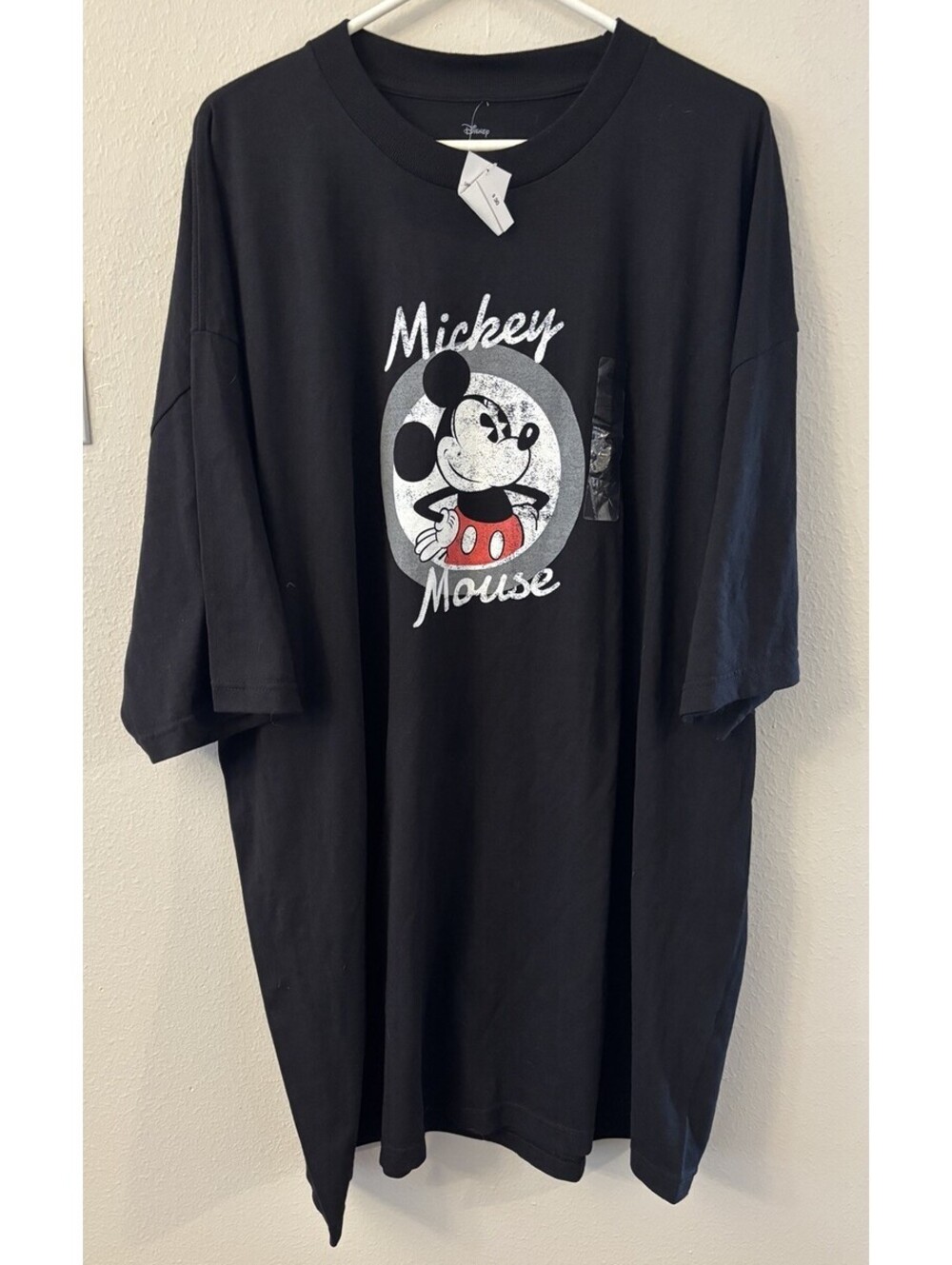 NWT Disney Mickey Mouse Men's Black T-Shirt 4XLT